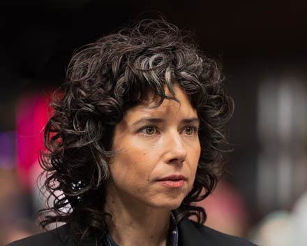 Broken encryption lock symbol with AI circuit pattern