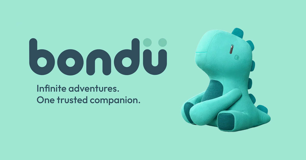 AI stuffed dinosaur toy with chat interface