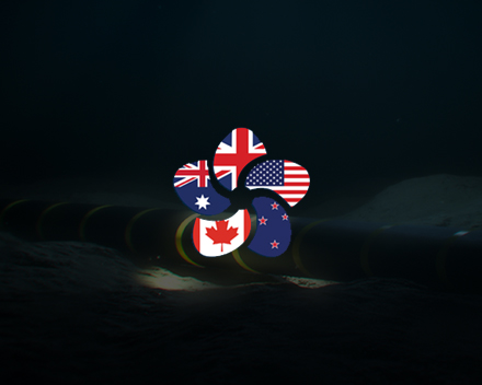 Undersea internet cables symbolising global surveillance