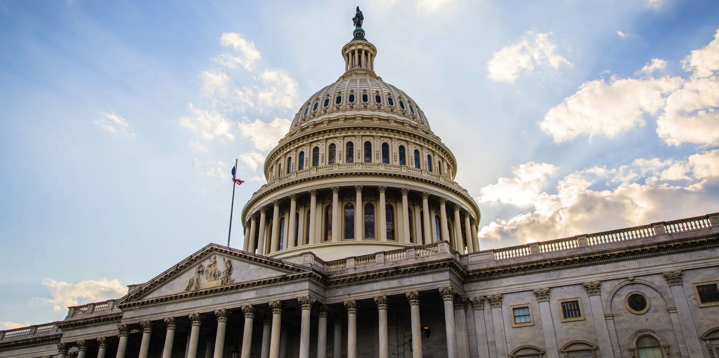 US Capitol with shadows