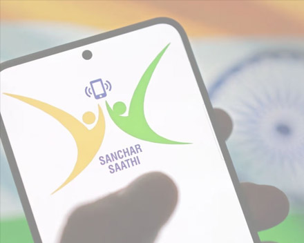 Indian flag over locked smartphone screen